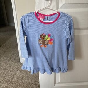 Girls Turkey/ Thanksgiving Shirt (3T)